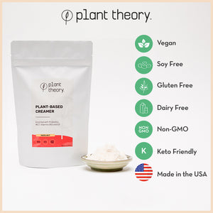 Plant Theory keto coffee creamer hazelnut